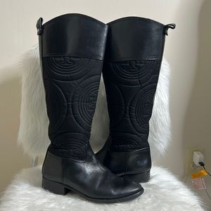 TORY BURCH BLACK RIDING BOOTS